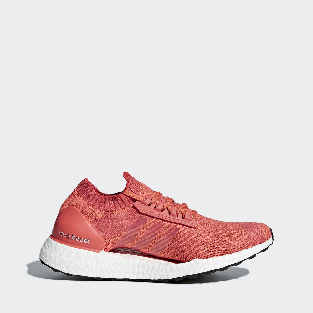 Adidas Ultraboost X - παπουτσια για τρεξιμο γυναικεια - Βαθυ Κοκκινα/Ασπρα/Πορτοκαλι,Μέγεθος: EU 36